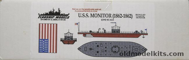 Flagship Models 1/192 USS Monitor Ironclad 1861-1962 - Civil War plastic model kit